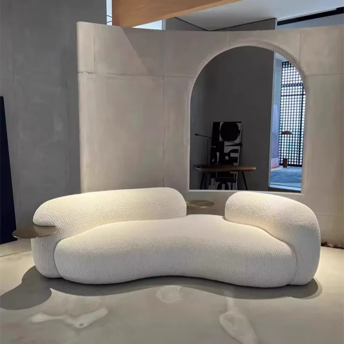 Athena Nordic Light Luxury Curved Sofa
