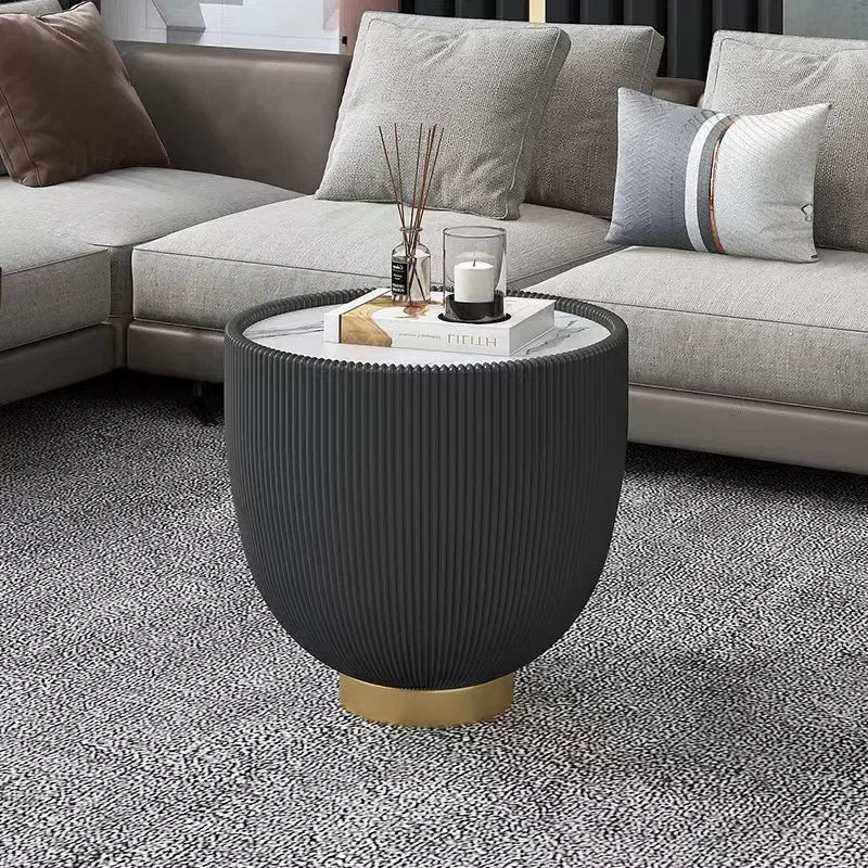Modern Minimalist Round Coffee Table - Designer Living Room Furniture
