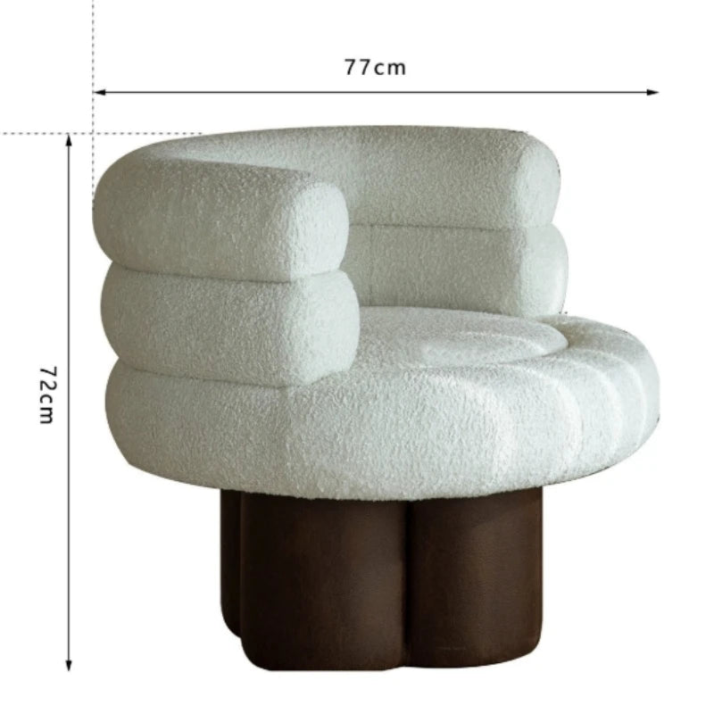 Kōzē Nordic Luxury Velvet Leisure Chair