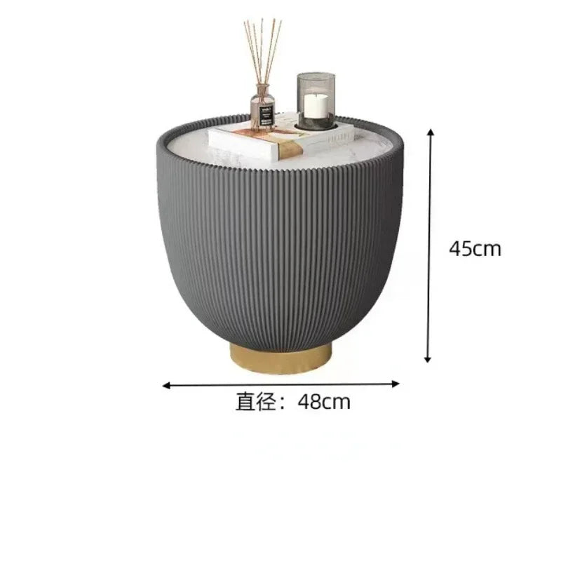 Modern Minimalist Round Coffee Table - Designer Living Room Furniture
